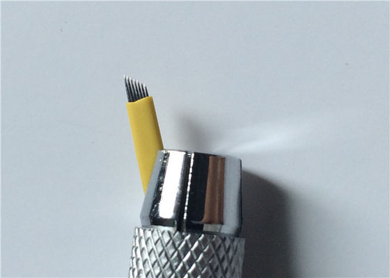 Chiny 0,25 mm 7 pinów Igły do ​​brwi 3D Microblading Stal nierdzewna do makijażu permanentnego dostawca