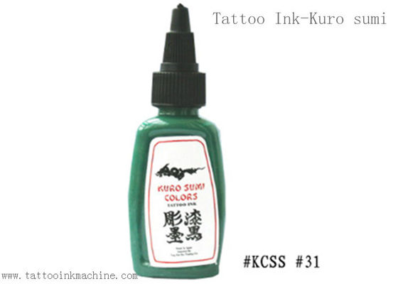 Chiny Kuro Sumi 1OZ Eternal Tattoo Ink Zielony kolor do tatuażu na ciele dostawca