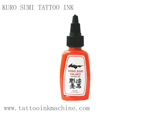 Chiny Pomarańczowy kolor Eternal Tattoo Ink Kuro Sumi OEM do tatuażu ciała dostawca