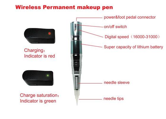 Chiny Semi Permanent Electric Wireless Lip Permanent Makeup Pen Maszyna do tatuażu brwi dostawca