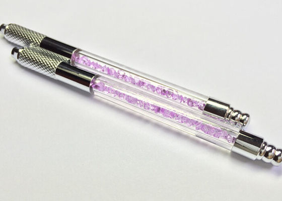 Chiny Purple Crystal Manual Tattoo Pen, jednorazowe ostrze Permanentny makijaż Tattoo Manual Pen dostawca