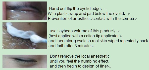 Nowa błona śluzowa oczu Skin Clean 5% Prilocaine Tattoo Anestetyczny krem ​​​​ 0