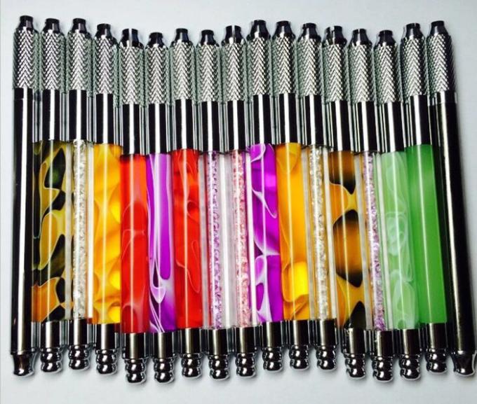Microblading Pen Tattoo Machine Różowy / Fioletowy / Biały 110MM Permanent Tattoo Pen 3
