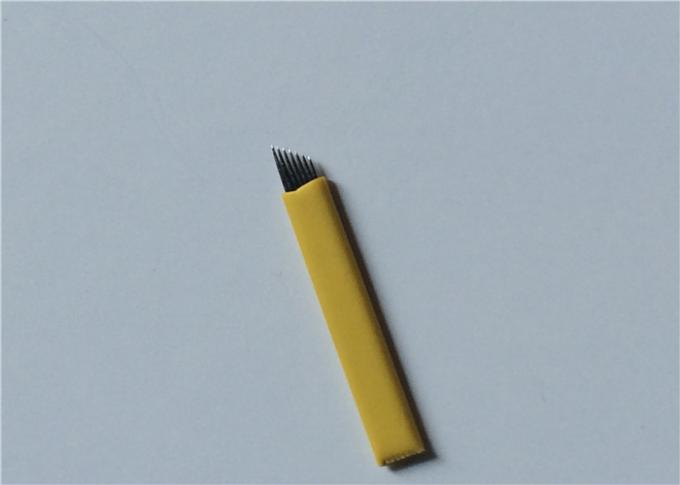 0,25 mm 7 pinów Igły do ​​brwi 3D Microblading Stal nierdzewna do makijażu permanentnego 0