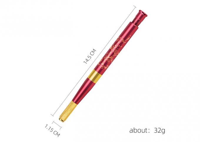 Red Lucky Eyebrow Microblade Needle Tattoo Manual Pen 0
