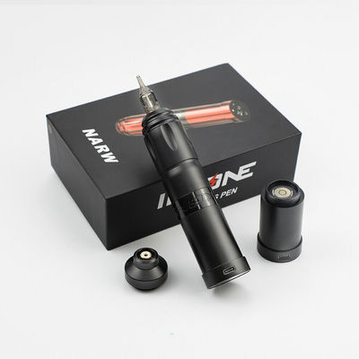 Chiny Stal nierdzewna 1800mAh NARW Bezprzewodowa maszyna do tatuażu 1-OLED wyświetlacz ekran dotykowy bateria obrotowa pistolet do tatuażu Pióro do tatuażu z zasilaczem RCA dostawca