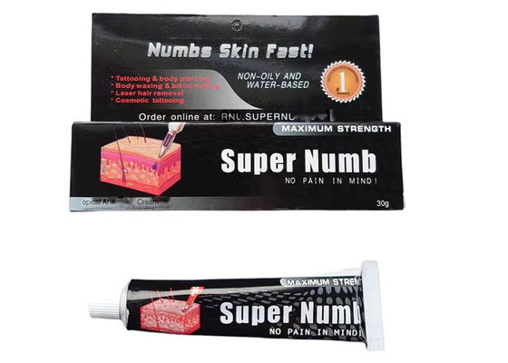 Chiny 30G Super Numb Krem znieczulający do tatuażu Znieczulenie skóry do tatuażu / piercingu dostawca