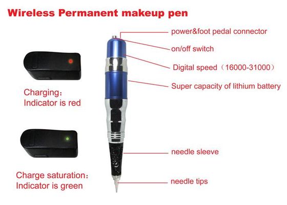 Chiny OEM Elektryczny bezprzewodowy Eyeliner Permanentny makijaż Pen Pistolet do makijażu brwi Lip Tattoo dostawca