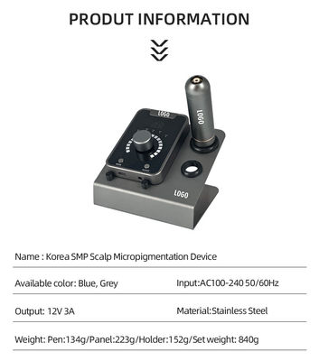 Urządzenie do mikropigmentacji skóry głowy typu SMP z makijażem trwałym i szwajcarską maszyną do tatuażu w kolorze czarno-niebieskim dostawca