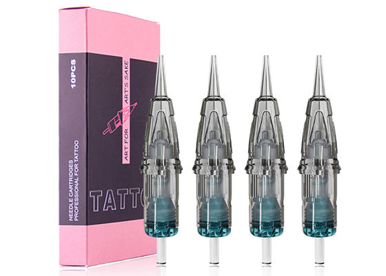 Igły do makijażu permanentnego w kolorze zielonym, pakowane w blistry dostawca