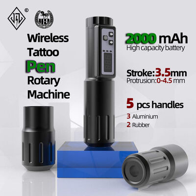 Electric LCD Display 2000mAh Battery Tattoo Gun RCA Wireless Rotary Tattoo Machine Pen Kit  for Tattoo Artist dostawca