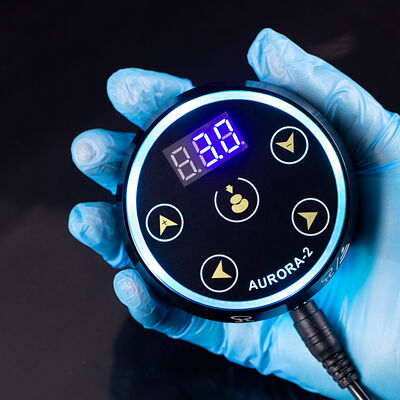 Wholesale New Upgrade Digital LCD Display Touch Screen Mini Aurora 2 Tattoo Power Supply Fit All Tattoo Machine dostawca