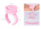 Średnica 1,5 cm / 1,2 cm Różowy plastikowy pierścień atramentowy Materiały eksploatacyjne do tatuażu dostawca
