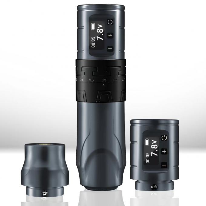 1500mAh bezprzewodowy pistolet do tatuażu INKONE SABER bezrdzeniowy maszyna do tatuażu Pi&oacute;ro silny silnik długotrwały 4,2 mm Aluminium lotnicze 7