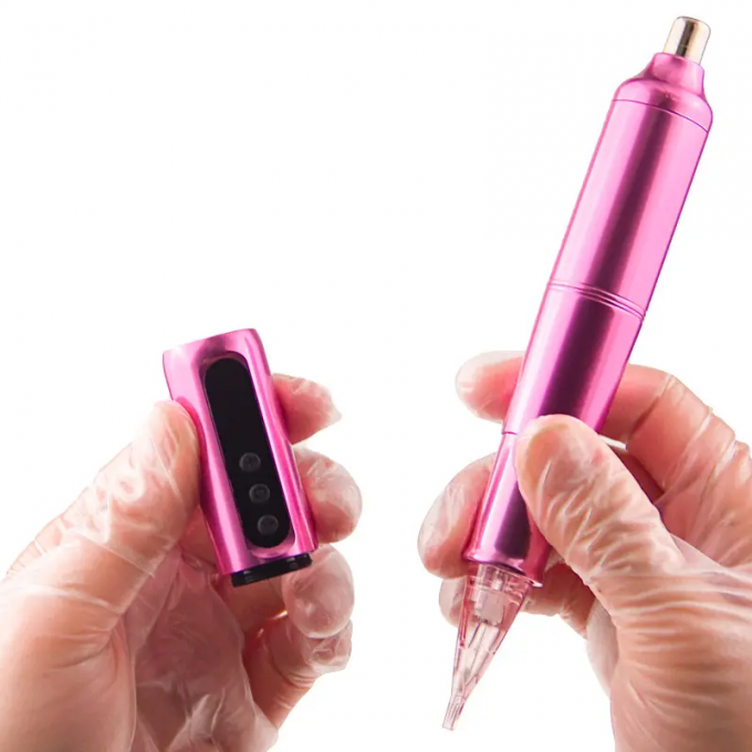 Mikropigmentacja skóry głowy Brwia Żółta warga Rotary Tattoo Cartridges Pen Nierdzewna stal z zasilaniem elektrycznym 6