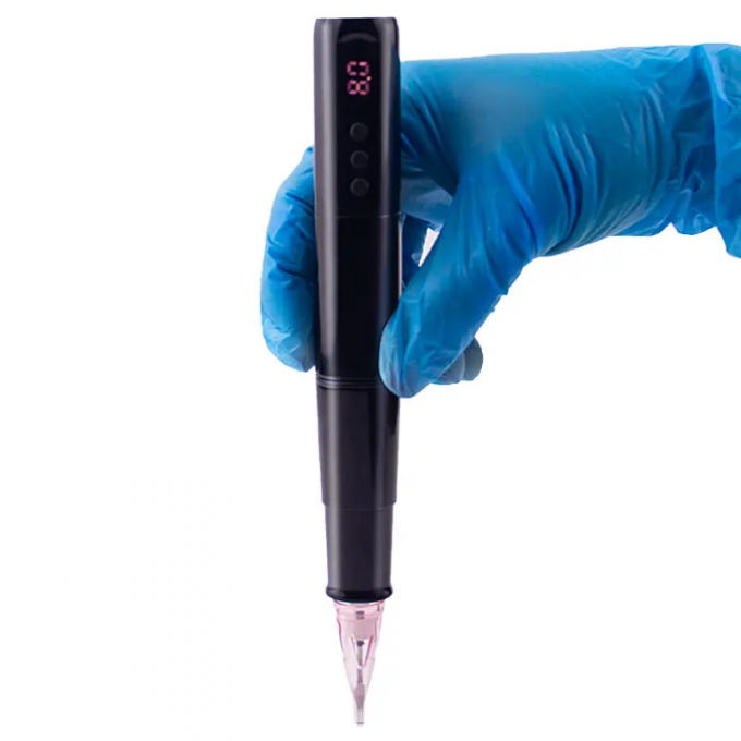 Mikropigmentacja skóry głowy Brwia Żółta warga Rotary Tattoo Cartridges Pen Nierdzewna stal z zasilaniem elektrycznym 4