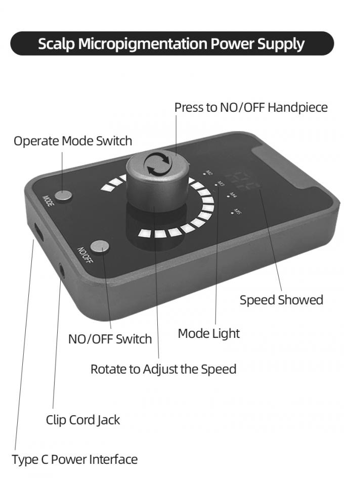 Urządzenie do mikropigmentacji skóry głowy typu SMP z makijażem trwałym i szwajcarską maszyną do tatuażu w kolorze czarno-niebieskim 3