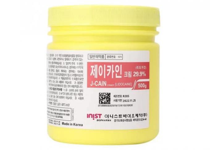29.9% J-CAIN Korea Krem znieczulający do użytku miejscowego Beauty White 500G 0