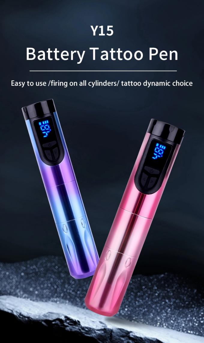 Y15 1200mAh bezprzewodowa rotacyjna maszyna do tatuażu Pi&oacute;ro do tatuażu 0