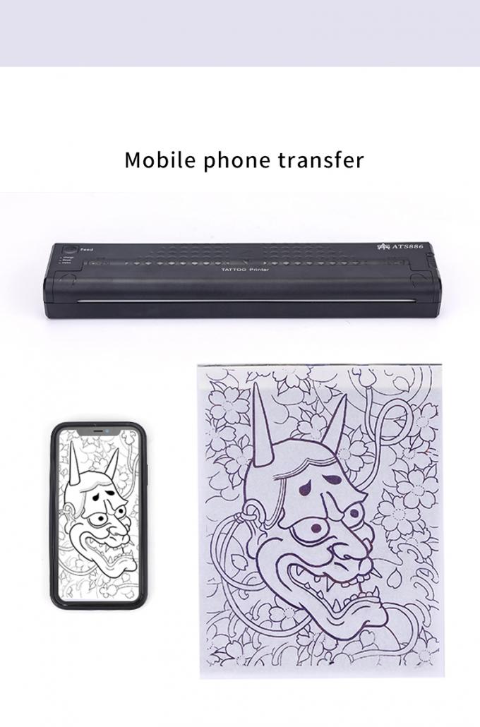 12000mAh Mini drukarka szablonowa do tatuażu kopiarka termiczna bezprzewodowa drukarka transferowa drukarka do tatuażu 14