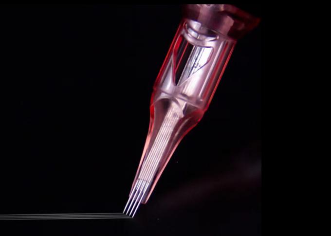 Igły do makijażu permanentnego ze stali nierdzewnej klasy medycznej w kolorze różowym 2