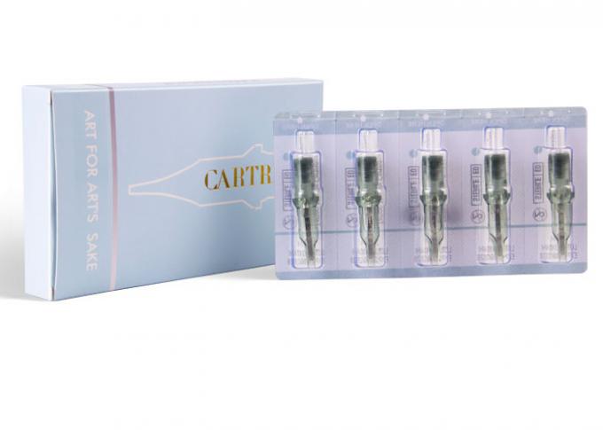 Igły do makijażu permanentnego ze stali nierdzewnej w kolorze zielonym 0